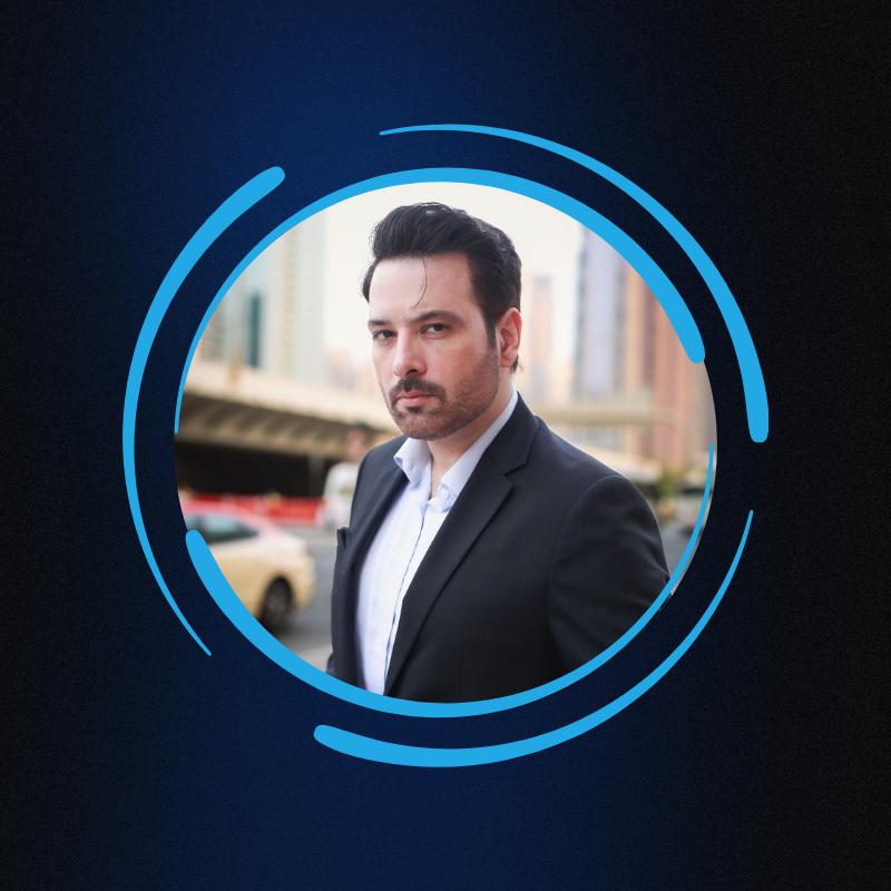 Navy Blue Minimal Professional LinkedIn Profile Picture