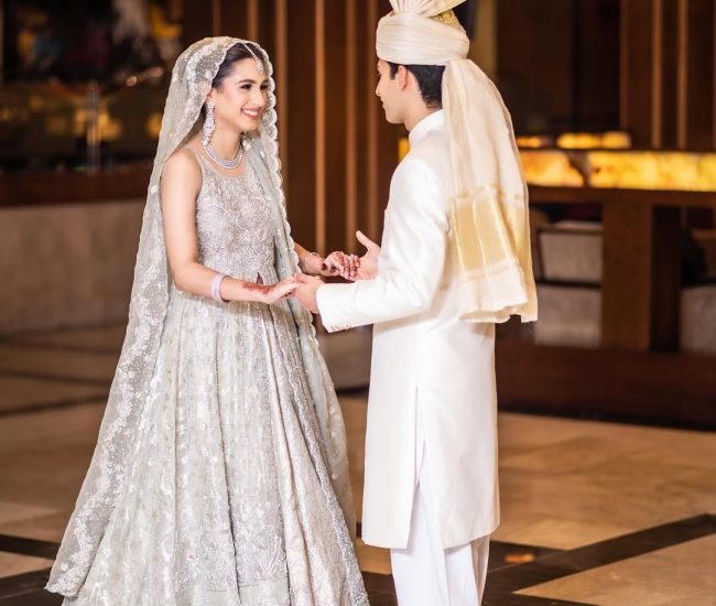 Romantic pre-wedding photography with glowing marriage hall ambience