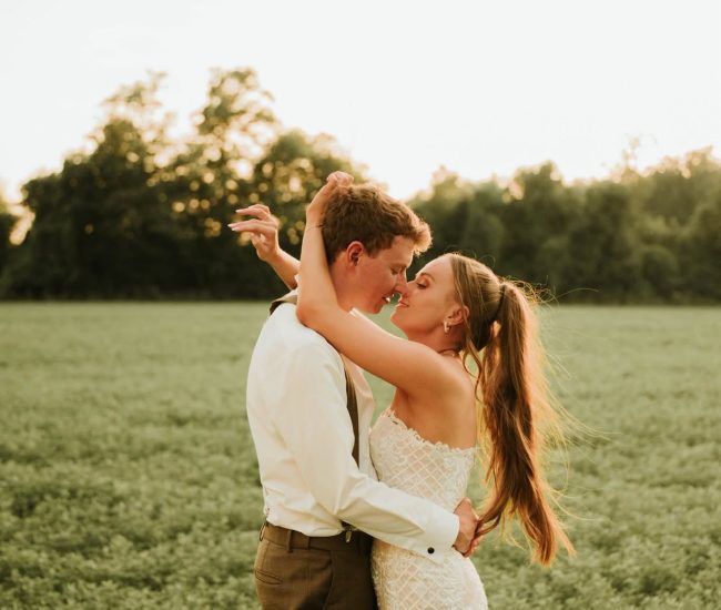 Evening garden lighting captured in a romantic Fatography pre wedding session.