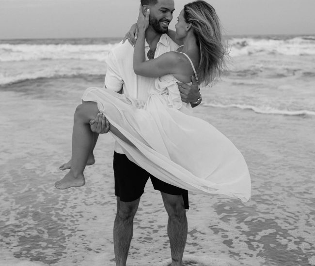 Bride twirling in her dress during a Fatography pre wedding shoot.