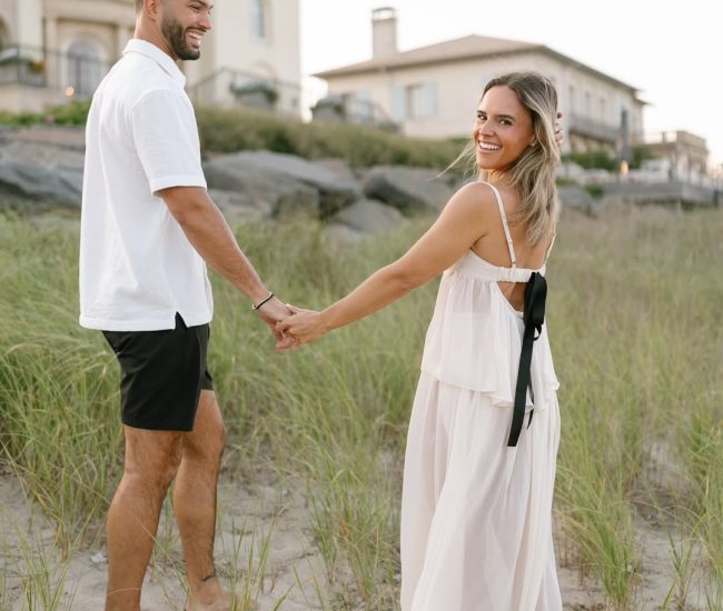 Couple posing in a forest location during a Fatography pre wedding shoot.